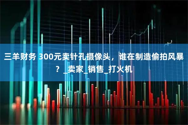 三羊财务 300元卖针孔摄像头，谁在制造偷拍风暴？_卖家_销售_打火机