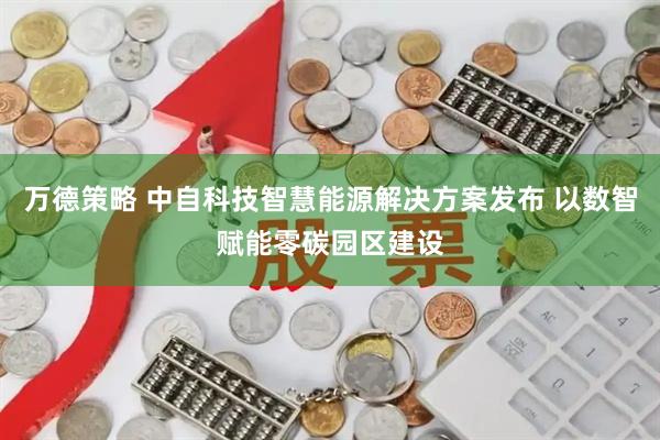 万德策略 中自科技智慧能源解决方案发布 以数智赋能零碳园区建设